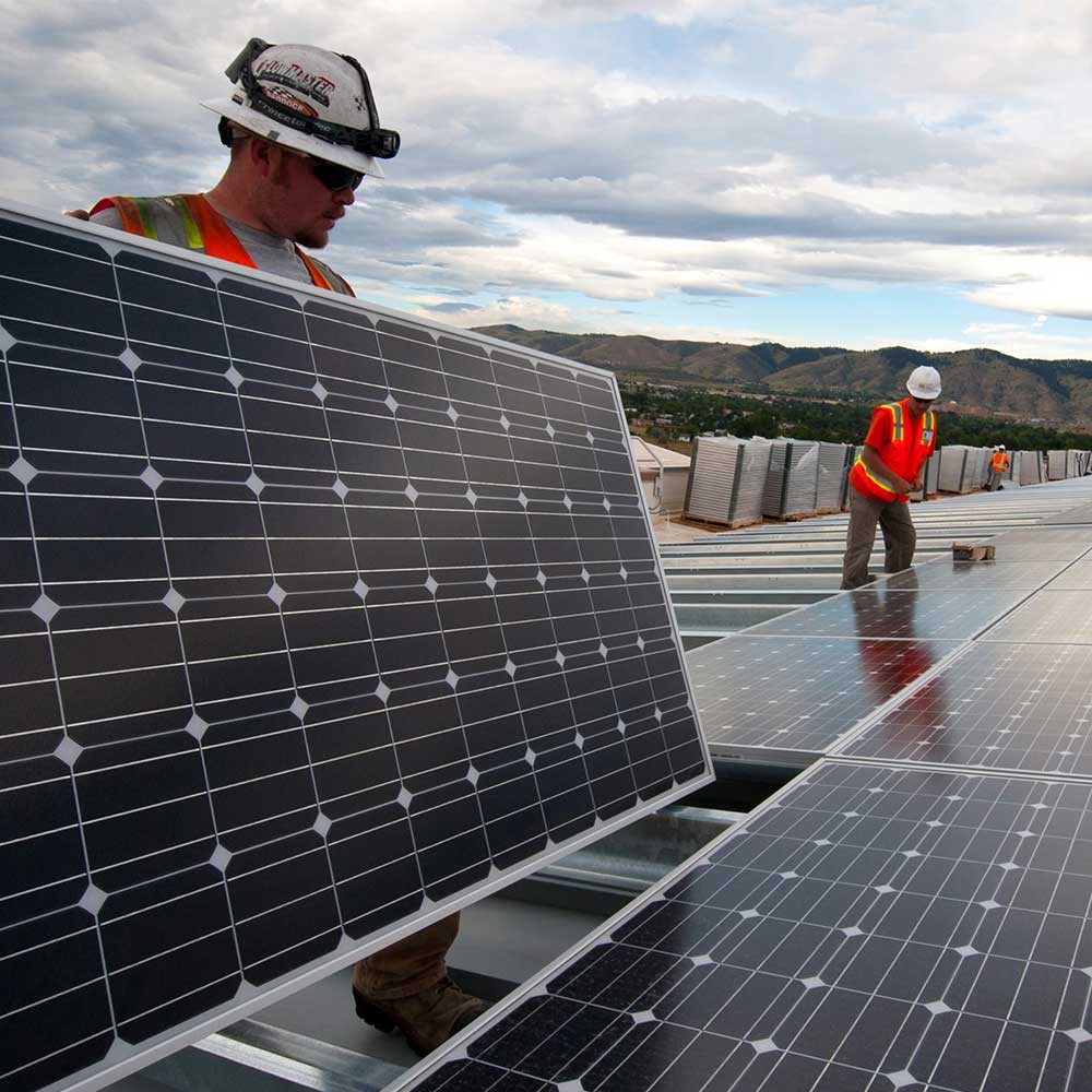 Team discussing project